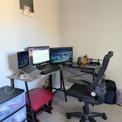 Computer tables, chair, laptop stand - Check Description