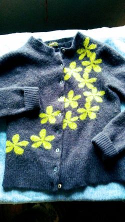 Girls J Crew Wool Button Down.. Sz 4/5