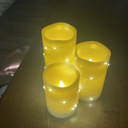 Candle with lights