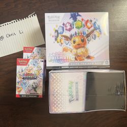 Pokemon Prismatic ETB & Booster Bundle 