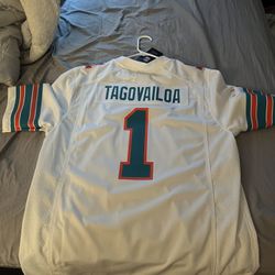 Tua Dolphins Throwback Jersey Size L Brand New With Tags