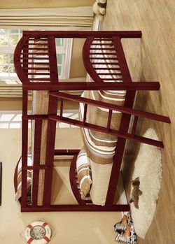 Ryder Cherry Twin over Twin Bunk Bed