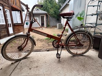 Vintage Auto Mini Folding Bicycle