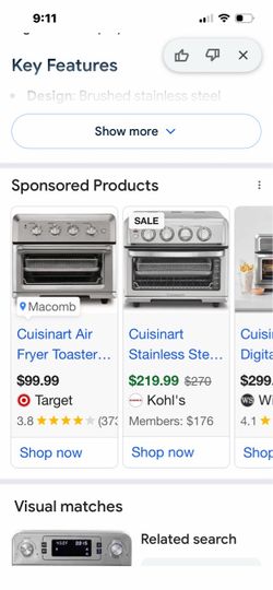 Air fryer and toaster