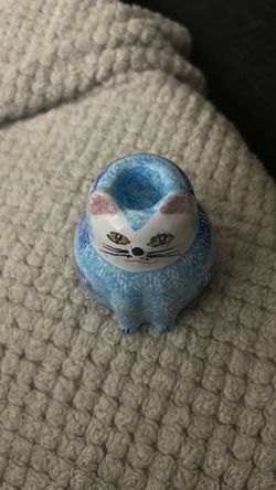 1pc cat candle holder  (pier 1 Italy)