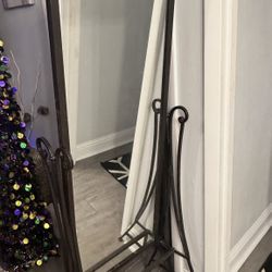 Wrought Iron Standing Swivel Floor Mirror either World Market or Pier One 
