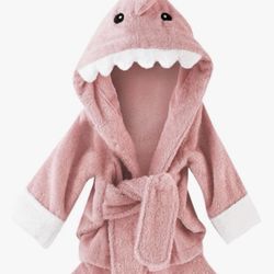 Pink Shark Towel Robe