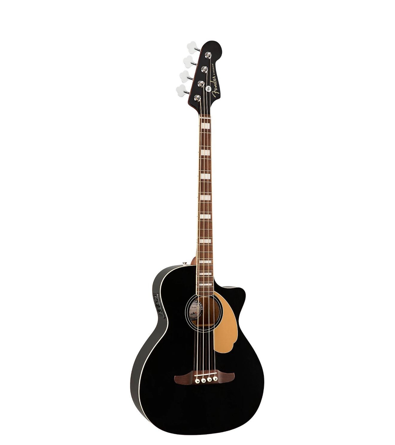 Fender Kingman V1 4-String Black Acoustic-Electric Bass (Brand New) W/ Case