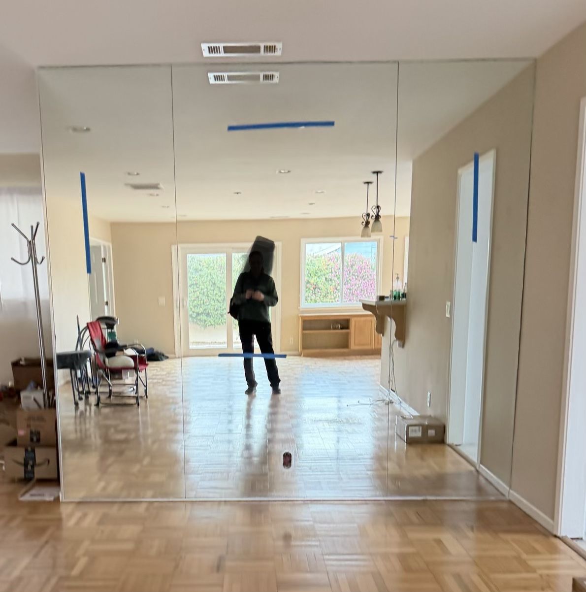 Wall Mirror 96” x 48” and 96” x 28.5”