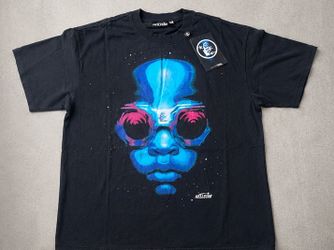 Hellstar Blue Face Graphic Tee — New With Tags