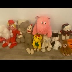 Older 1980s Stuffed Animals Bundle 