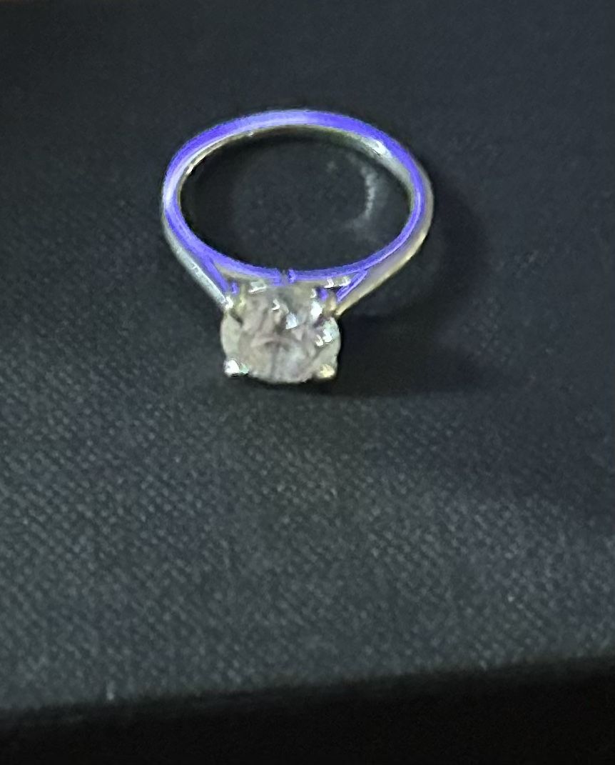 6 Month Old 2.23 Carat Round Diamond/white Gold