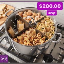 Especial Solo  $280.00 Olla Vaporera Tamalera  Con Divisor Y Parrilla Capacidad Para 100 Tamales Para Birria Pozole Menudo Princes House 