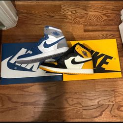 Jordan 1 True Blue And Taxi Size 10.5