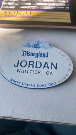 Disneyland Resort Cast Member Name Tag