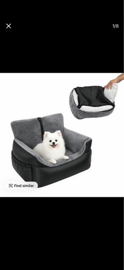 Brand new Pet Car Booster Seat for Small Dogs & Cats, Soft Washable Travel Car Bed for Pets Under 25lbs, Detachable Raised Car Seat with Storage Pock