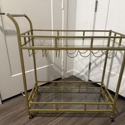 Bar cart for sale!!! Decent condition!!