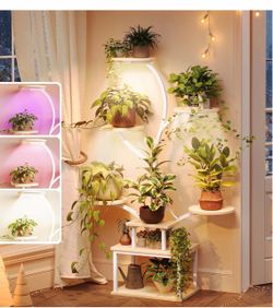 Multi-Tier Plant Stand with Grow Lights