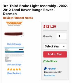 Third Brake Light Assembly - 2002-2012 Land Rover Range Rover - Dorman