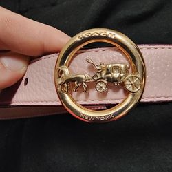 Small pink coach Belt 