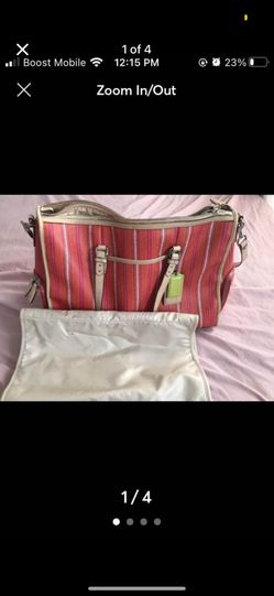 Coach Diaper Bag With Changing Pad