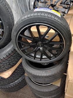 18inch gloss black & tires. $10 take home LAYAWAY. Ulohos 2940 N Keystone M-Sa 10-6