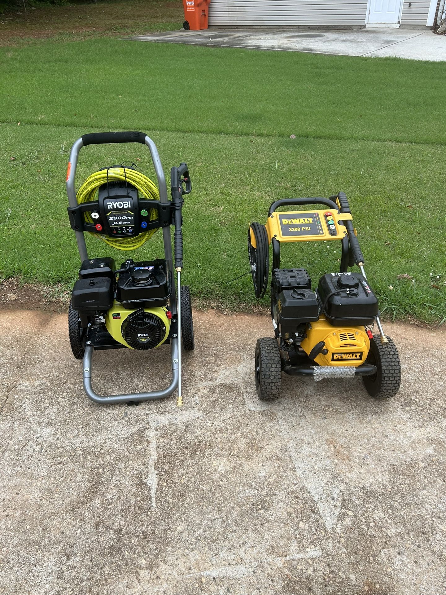 2 Pressure Washers.