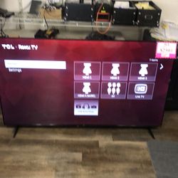 1003 TCL 65S451 65” 4k UHD Roku Smart Tv W/ Remote & Stand 562125