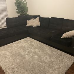 Black Sofa/couch Set