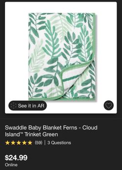 Green Swaddle Blanket
