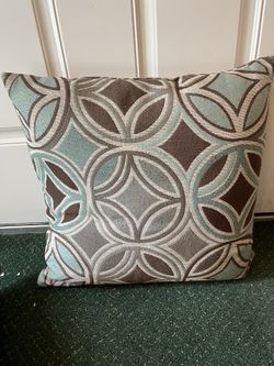 never used geometric design decorative pillow