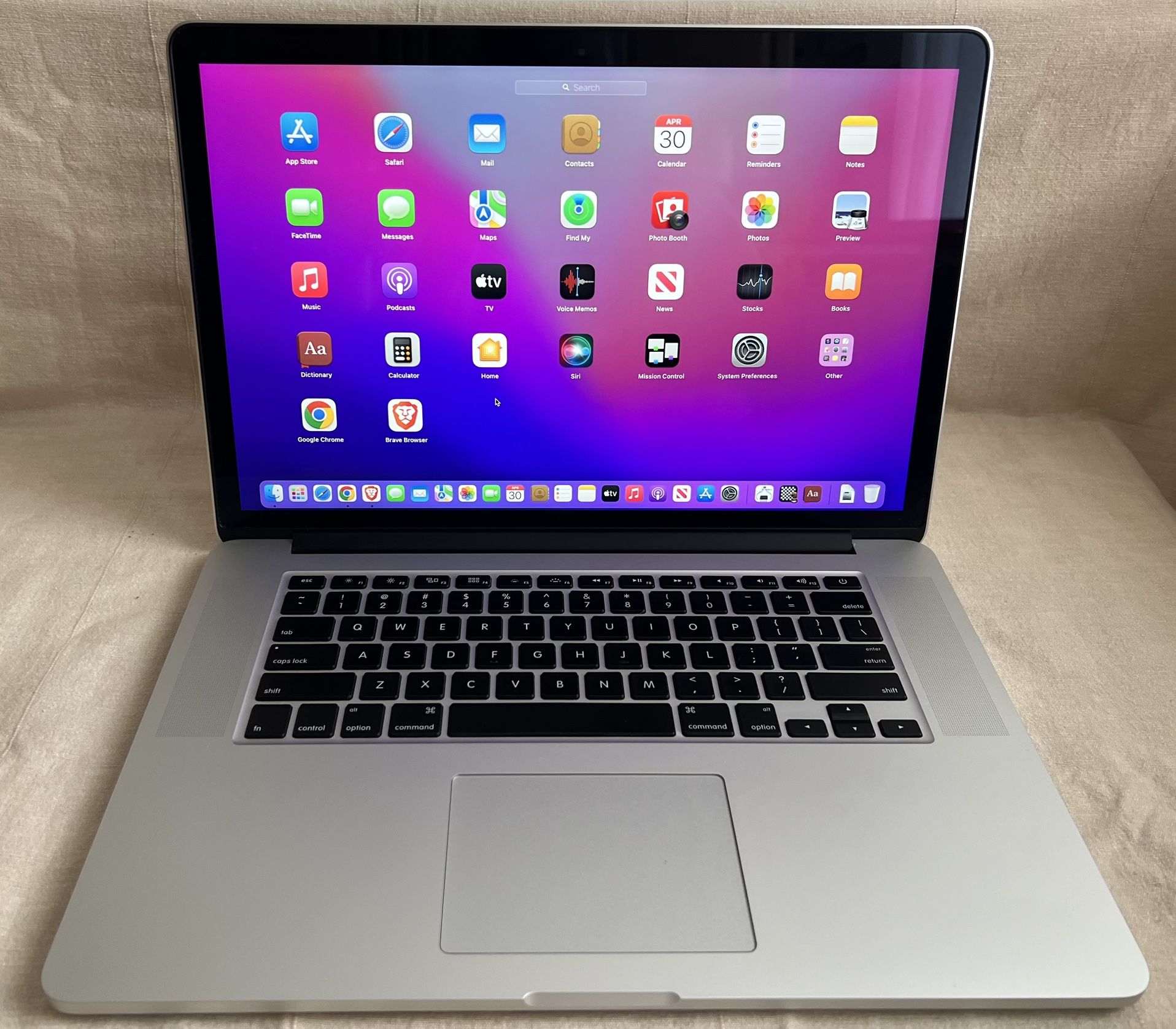 15” Apple MacBook Pro Mid 2015 Core i7 2.2GHz 16GB RAM 128GB SSD for ...