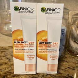 Set of 2 garnier skinactive glow boost illuminatin moisturizer•2oz•$15