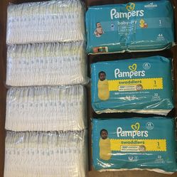 New Pampers Diapers Sz 1