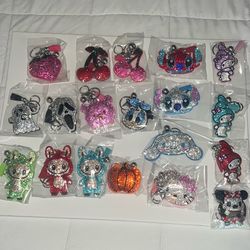 Puffy Rhinestone Keychain NEW