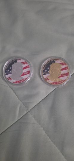 2024 SILVER ,GOLD PLATED COINS $7 dollar each coin 5 diferent  coins