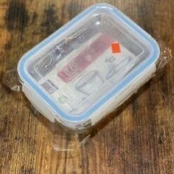 Rectangular Glassware Storage Container with SILICONE SEAL & LOCKING LID