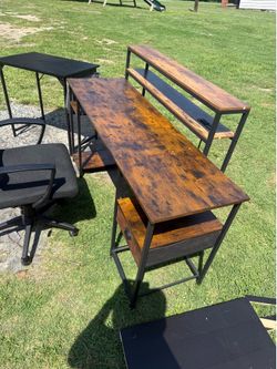 Office desk and chair