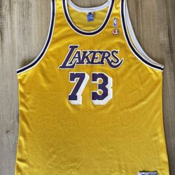 Champion Authentic 99 Lakers Dennis Rodman Jersey 