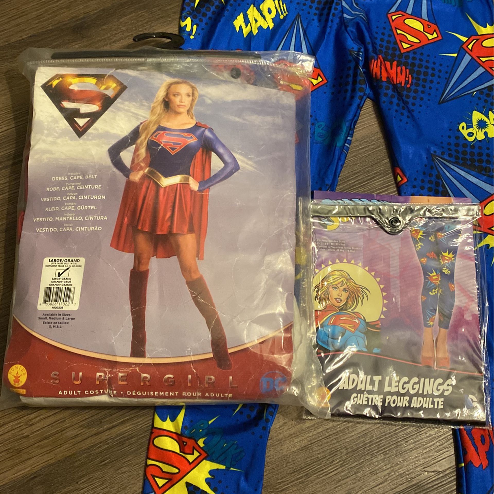 SuperGirl Costume With Leggins (sexy Outfit)