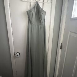 Lulus Sage Green Floor Length Dress