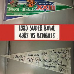 Vintage Superbowl 23 Pennant 