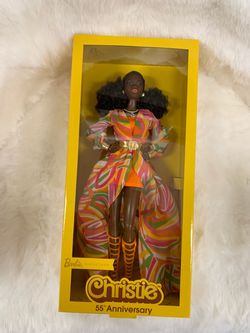 Barbie Signature Christie 55th Anniversary Doll Gold Label Box