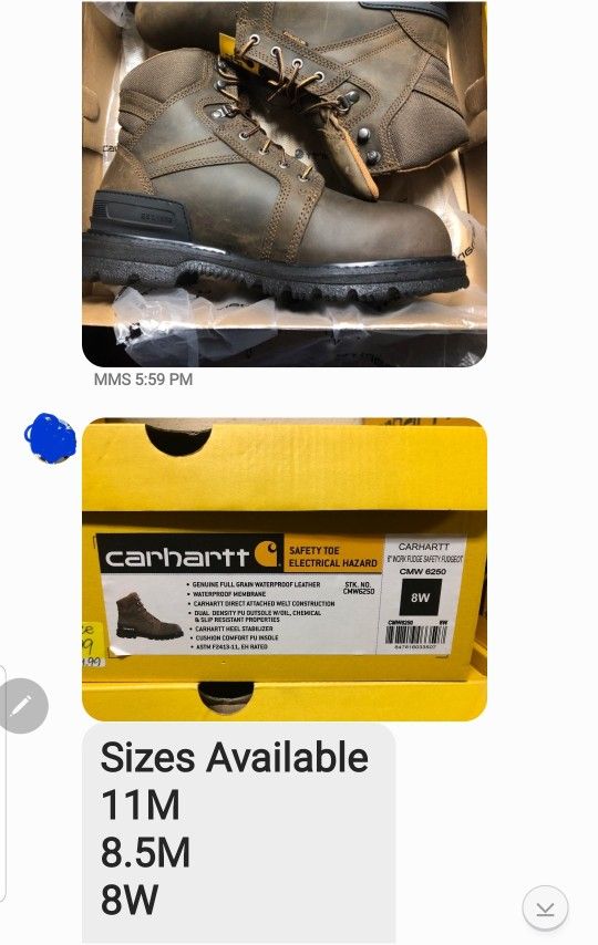 Mens Work Boots $100.00
