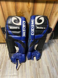 Selling goaltender leg pads