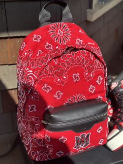 Amiri Red Bandana Bag 