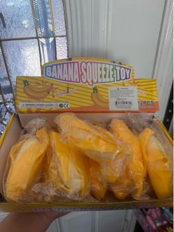 Peeled bananas squishy