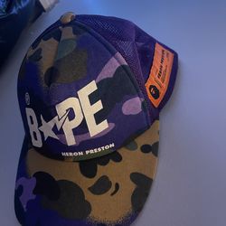 Bape x Heron Preston Mix Camo Mesh Cap