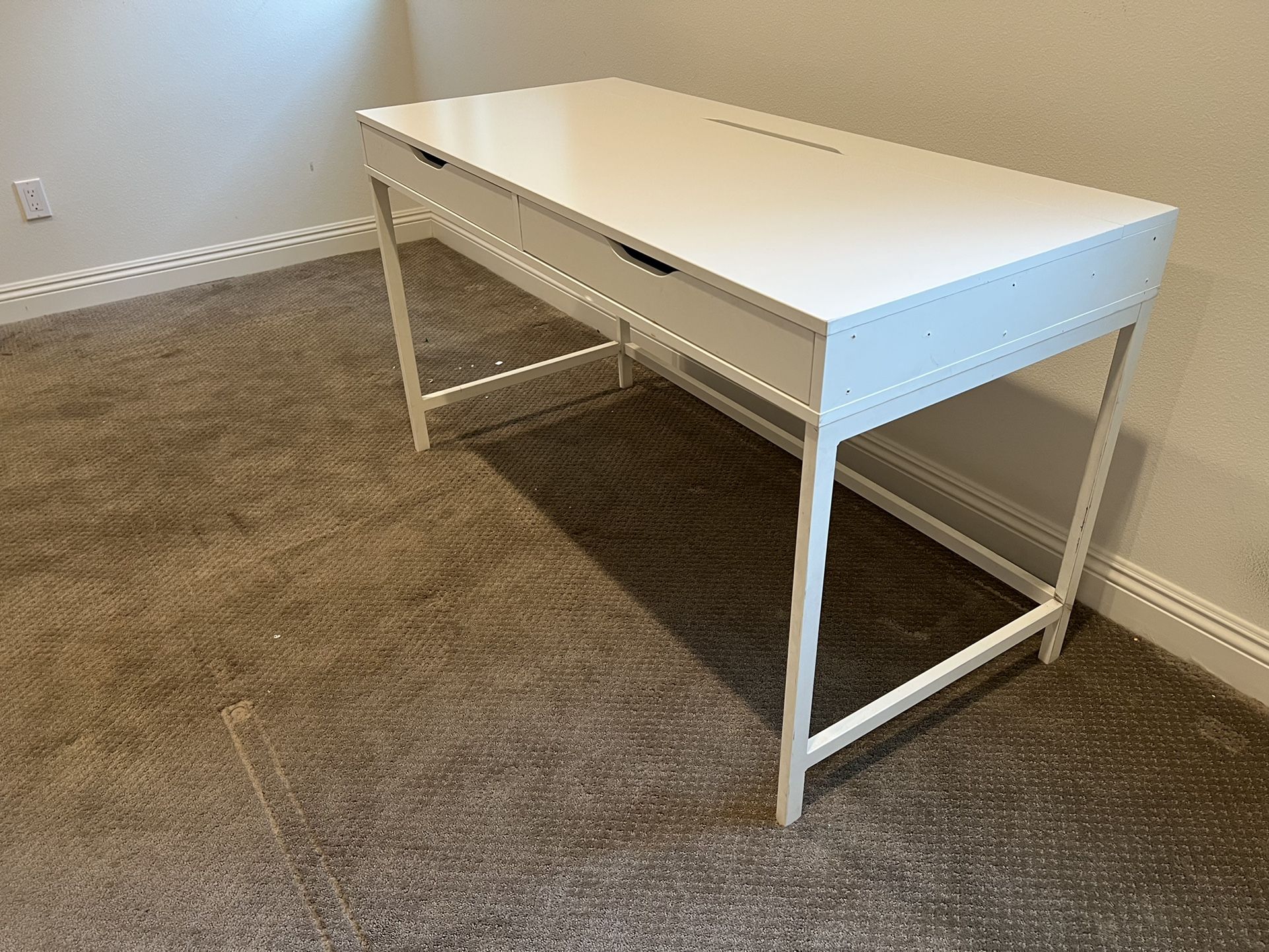 IKEA White Desk With Drawers