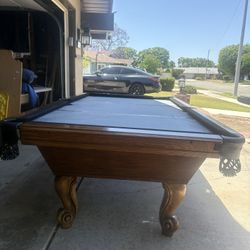 Pool Table 8ft ( Free Delivery & Set Up & New Color Felt Of Your Choice